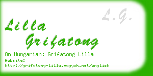 lilla grifatong business card